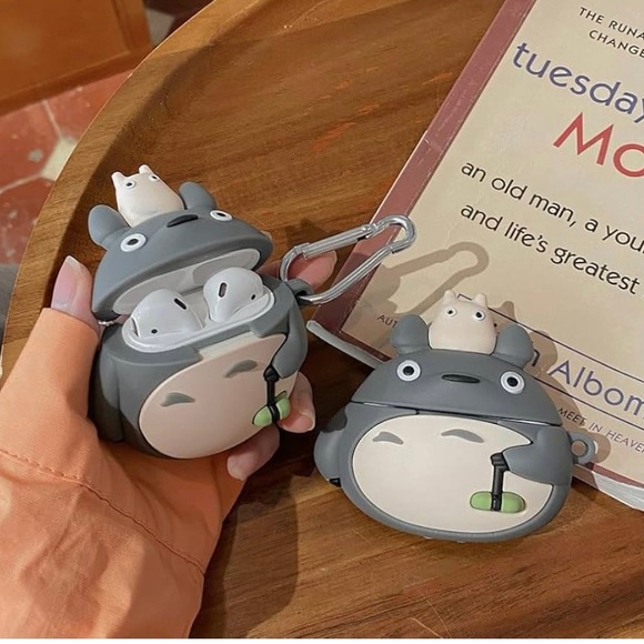 Case Compatible with AirPods 3 with Keychain, Cute Funny Cartoon Design Silicone - Picture 4 of 7